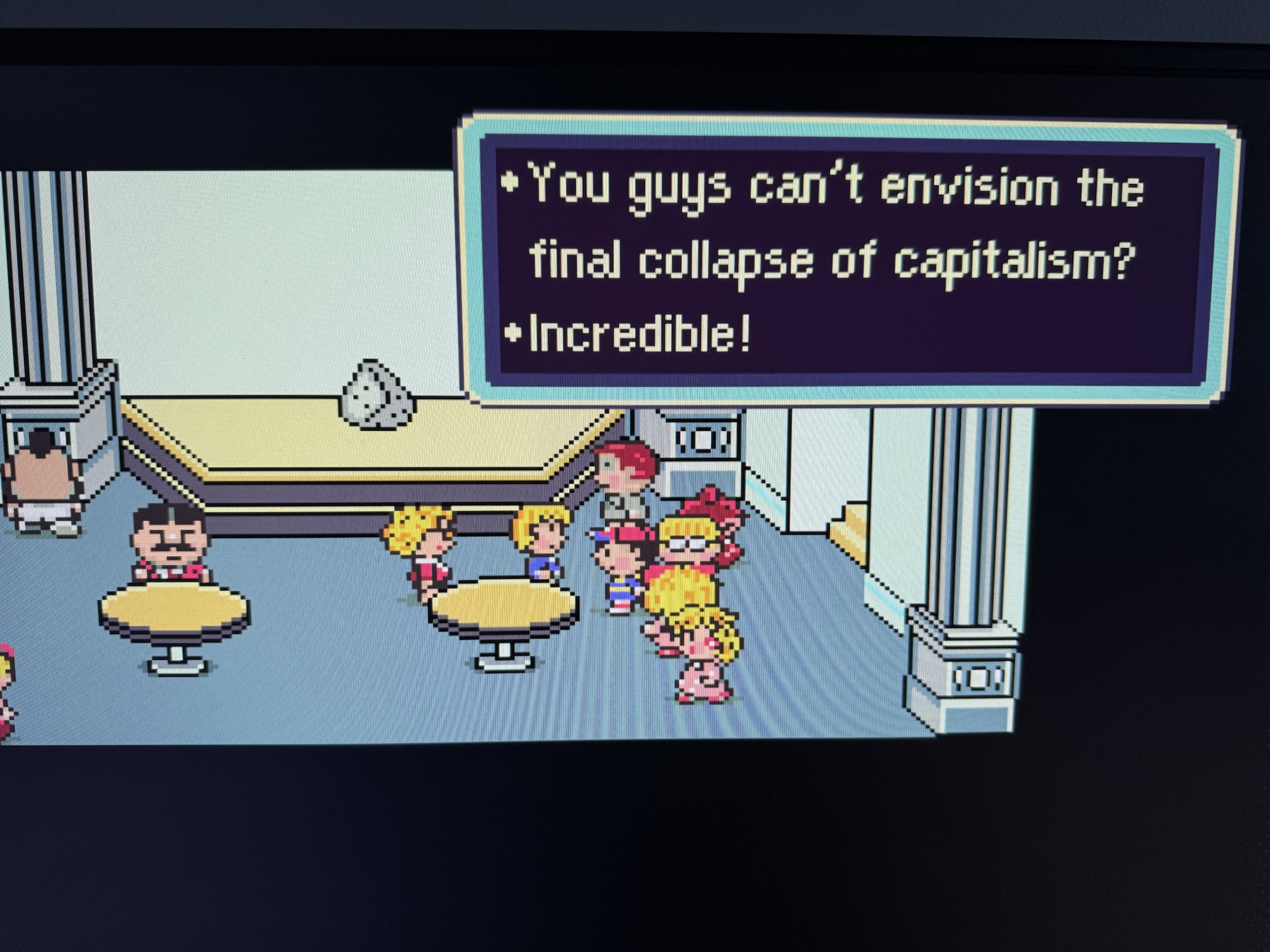 I think I’ll just talk about Earthbound for a minute or ten